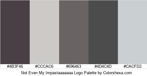 Not Even My Impastaaaaaaa Logo Colors Logo