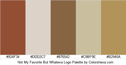 Not My Favorite But Whateva Logo Colors Logo