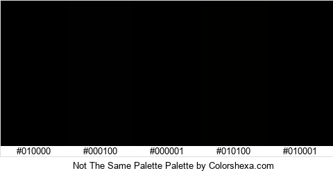 Not The Same Palette Colors Logo