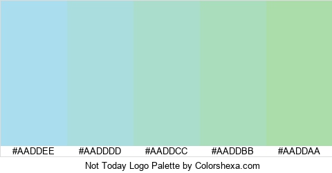 Not Today Logo Colors Logo