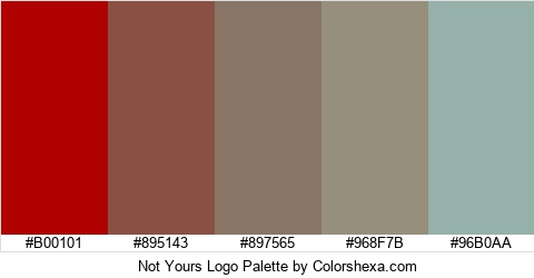 Not Yours Logo Colors Logo