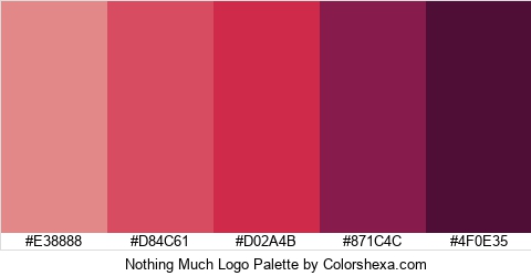 Nothing Much Logo Colors Logo