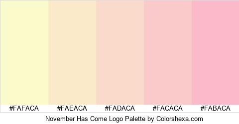 November Has Come Logo Colors Logo