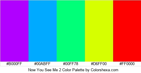 Now You See Me 2 Color Colors Logo