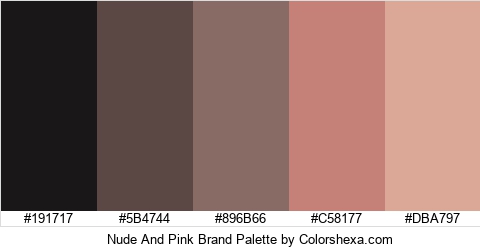 Nude And Pink Brand Colors Logo