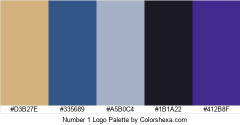 Number 1 Logo Colors Logo