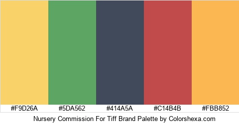 Nursery Commission For Tiff Brand Colors Logo