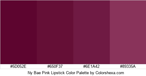 Ny Bae Pink Lipstick Color Colors Logo