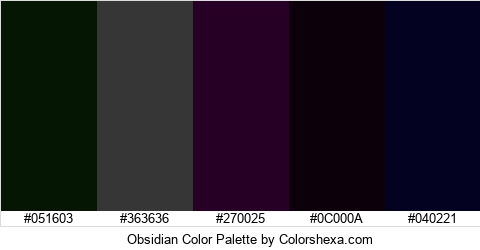 Obsidian Color Colors Logo
