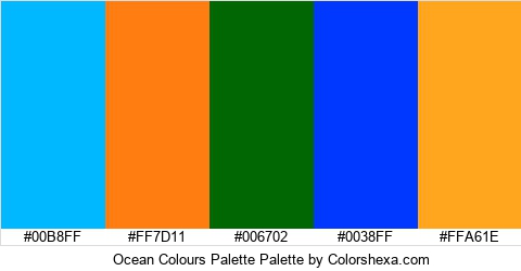 Ocean Colours Palette Colors Logo