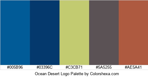 Ocean Desert Logo Colors Logo