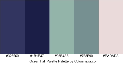 Ocean Fall Palette Colors Logo