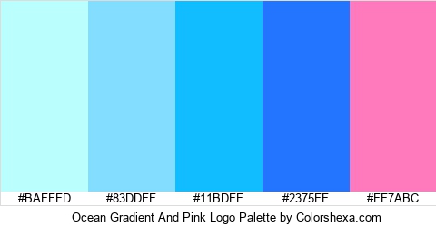 Ocean Gradient And Pink Logo Colors Logo