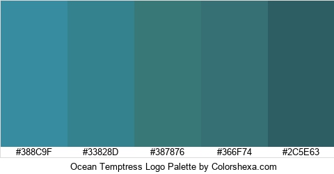 Ocean Temptress Logo Colors Logo