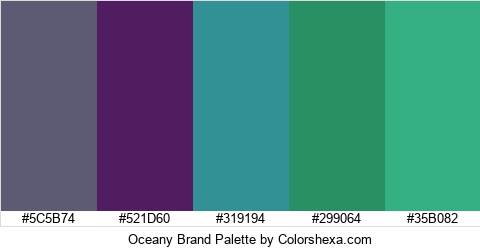 Oceany Brand Colors Logo