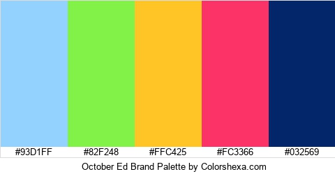 October Ed Brand Colors Logo