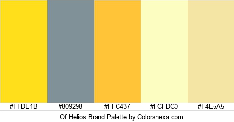 Of Helios Brand Colors Logo