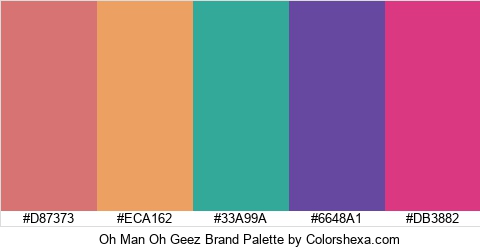 Oh Man Oh Geez Brand Colors Logo