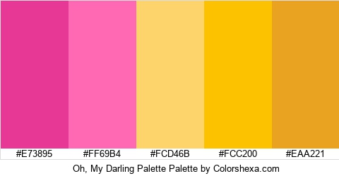 Oh, My Darling Palette Colors Logo
