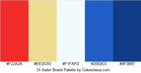 Oi Sailor Brand Colors Logo