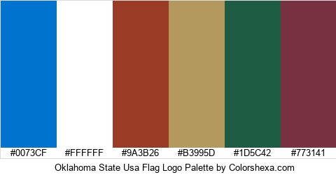 Oklahoma State Usa Flag Logo Colors Logo