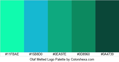 Olaf Melted Logo Colors Logo