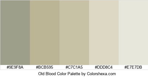 Old Blood Color Colors Logo