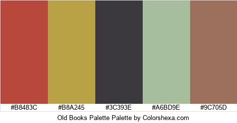 Old Books Palette Colors Logo