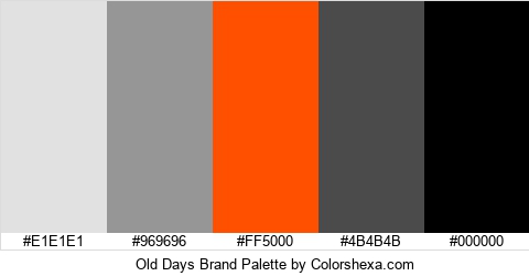 Old Days Brand Colors Logo