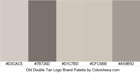 Old Double Tan Logo Brand Colors Logo