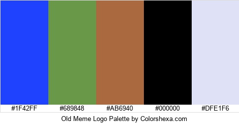 Old Meme Logo Colors Logo