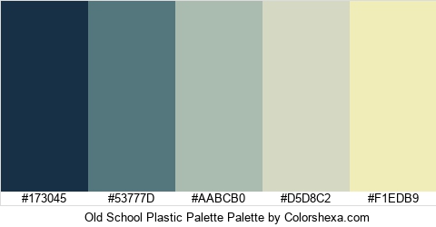 Old School Plastic Palette Colors Logo