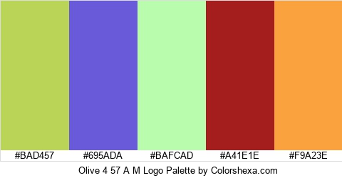 Olive 4 57 A M Logo Colors Logo