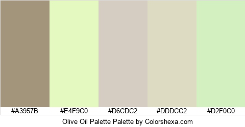 Olive Oil Palette Colors Logo