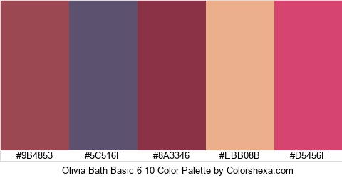 Olivia Bath Basic 6 10 Color Colors Logo