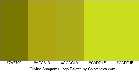 Olivine Anagrams Logo Colors Logo