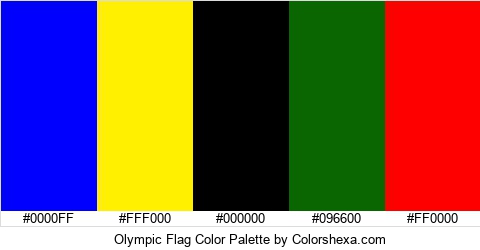 Olympic Flag Color Colors Logo