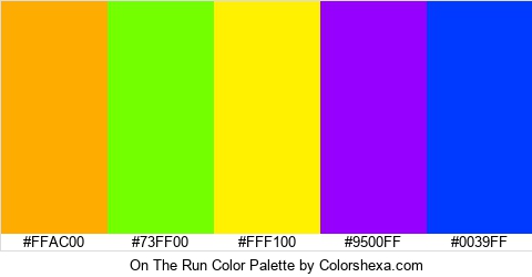 On The Run Color Colors Logo