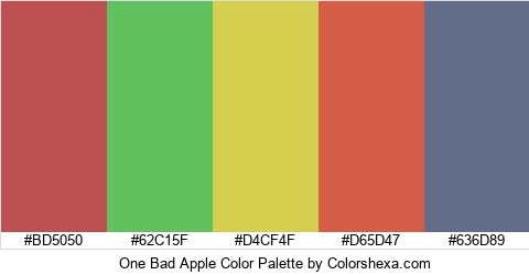 One Bad Apple Color Colors Logo