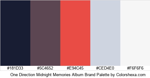 One Direction Midnight Memories Album Brand Colors Logo