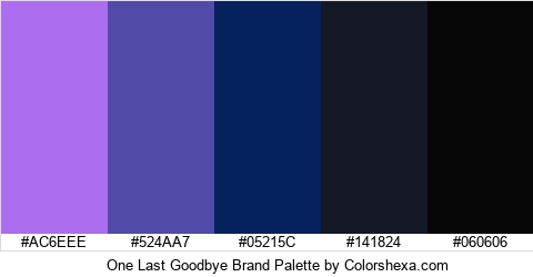 One Last Goodbye Brand Colors Logo