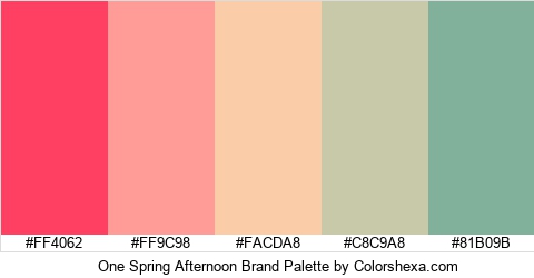 One Spring Afternoon Brand Colors Logo