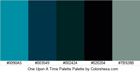 One Upon A Time Palette Colors Logo