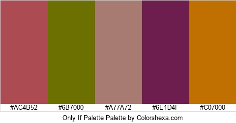 Only If Palette Colors Logo