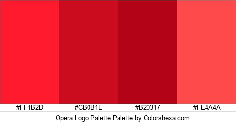 Opera Logo Palette Colors Logo