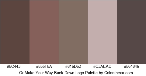 Or Make Your Way Back Down Logo Colors Logo