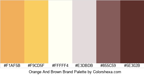 Orange And Brown Brand Colors Logo