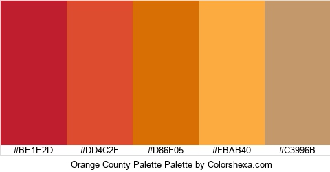 Orange County Palette Colors Logo