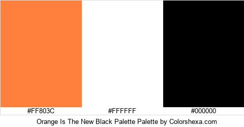 Orange Is The New Black Palette Colors Logo