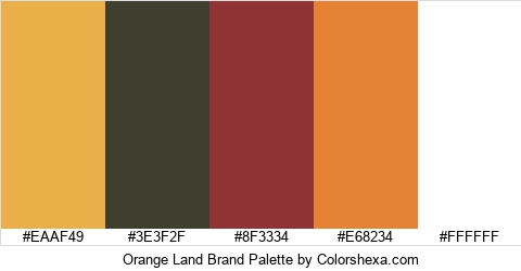 Orange Land Brand Colors Logo